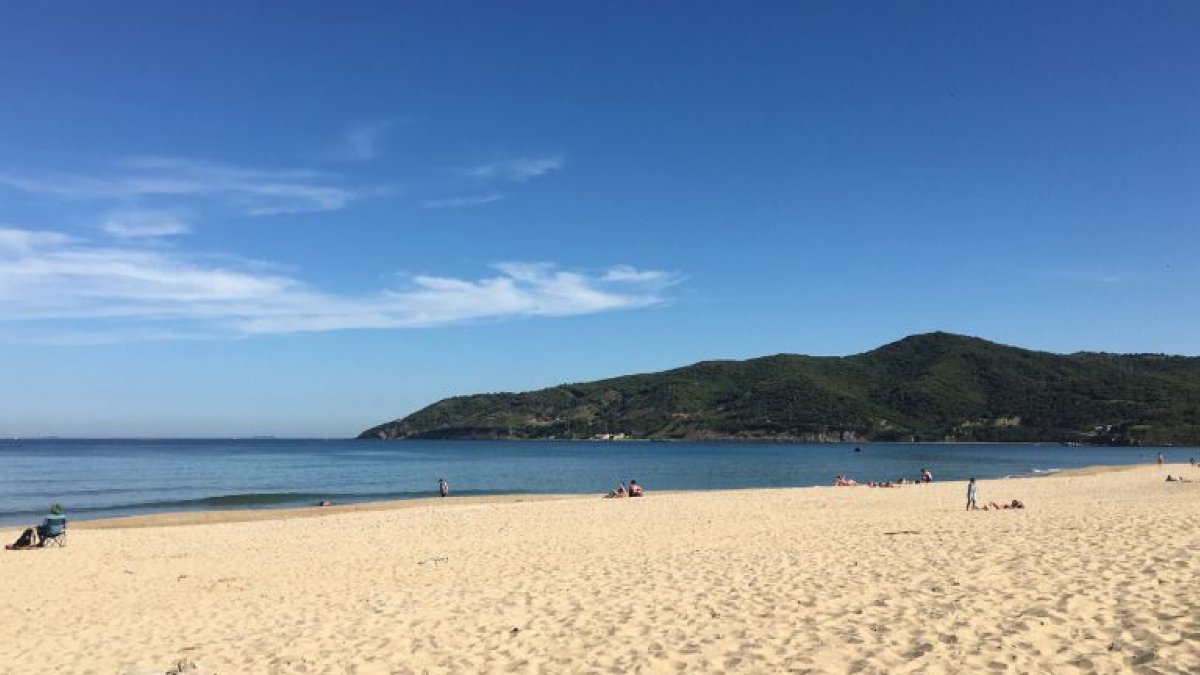 Playa de Getares, tras suceder el accidente. (Foto: Radio Algeciras)