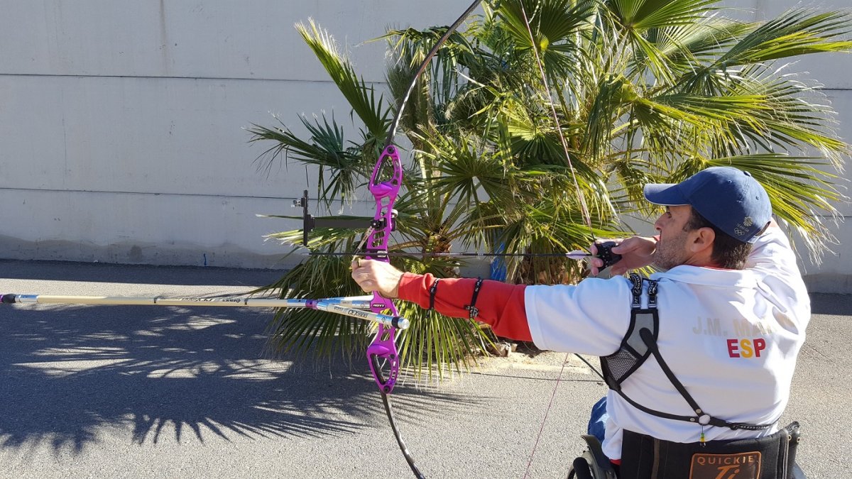 Marín en un entrenamiento.