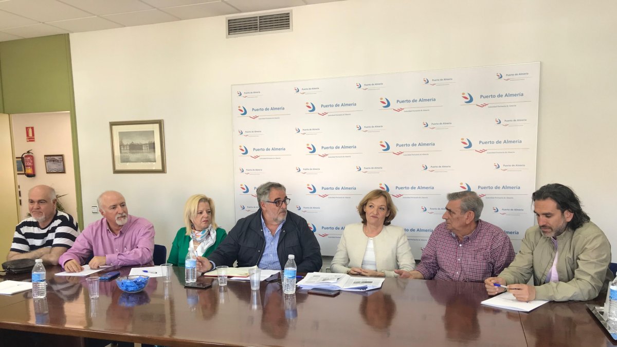 Reunión esta mañana en la sede del Puerto.