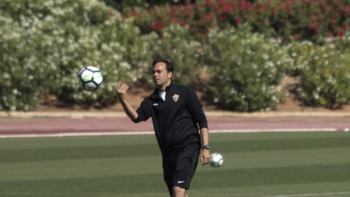 Fran Fernández en el campo Anexo.