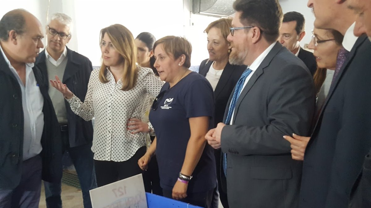 Visita de Susana Díaz a la lonja pesquera esta tarde.