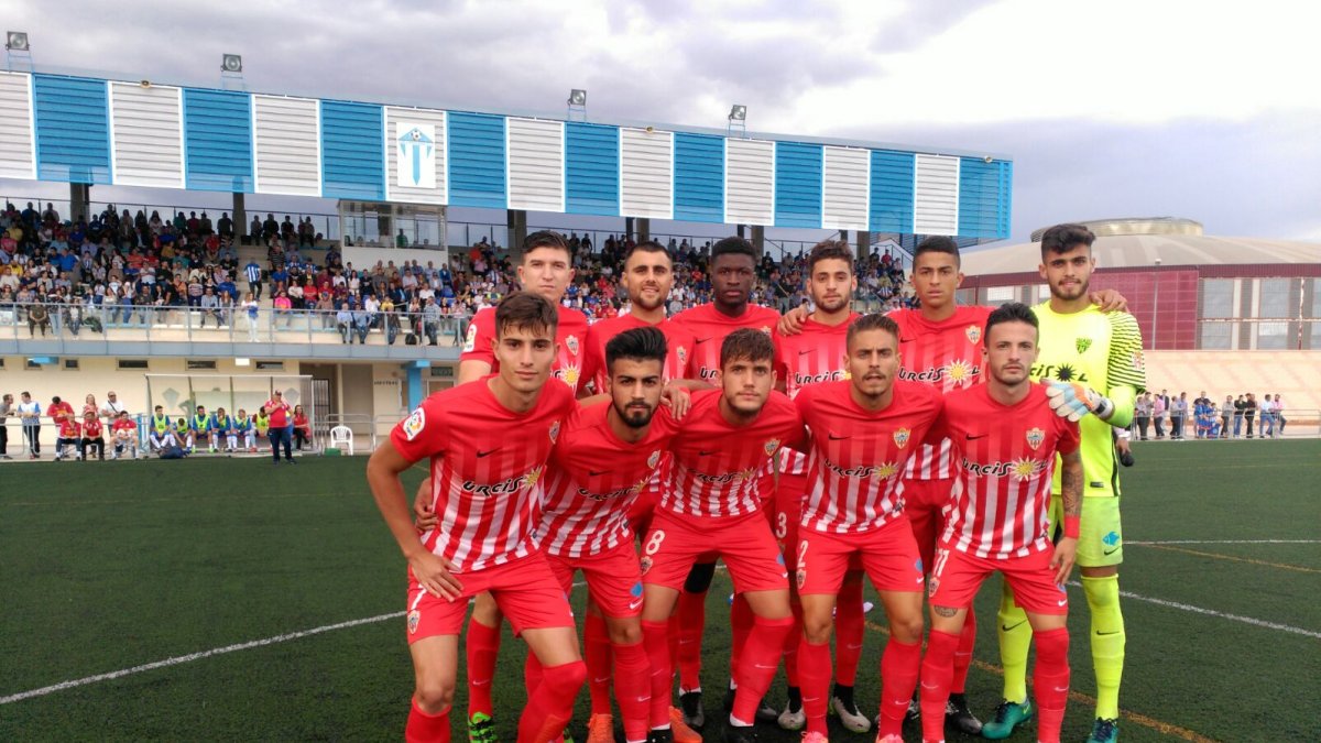 El once del Almería B.