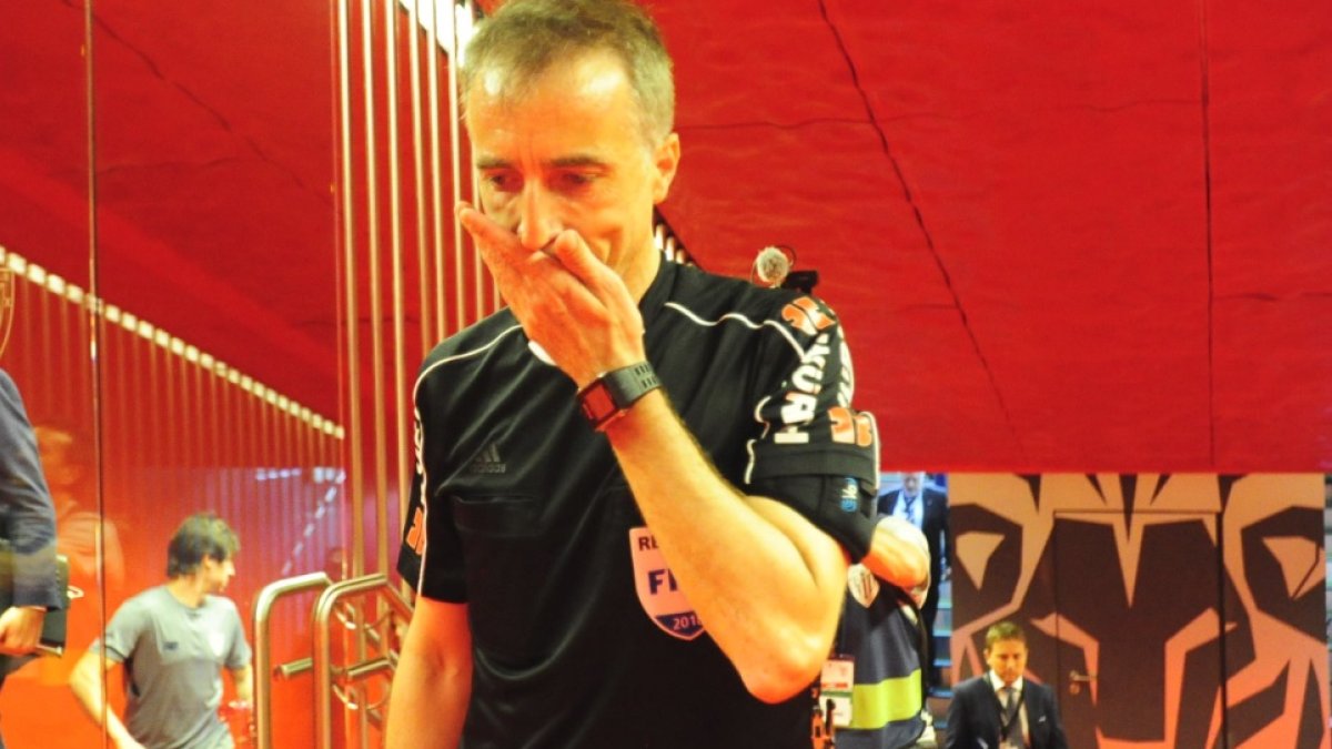 Las lágrimas de Borbalán en el túnel de vestuarios en San Mamés.