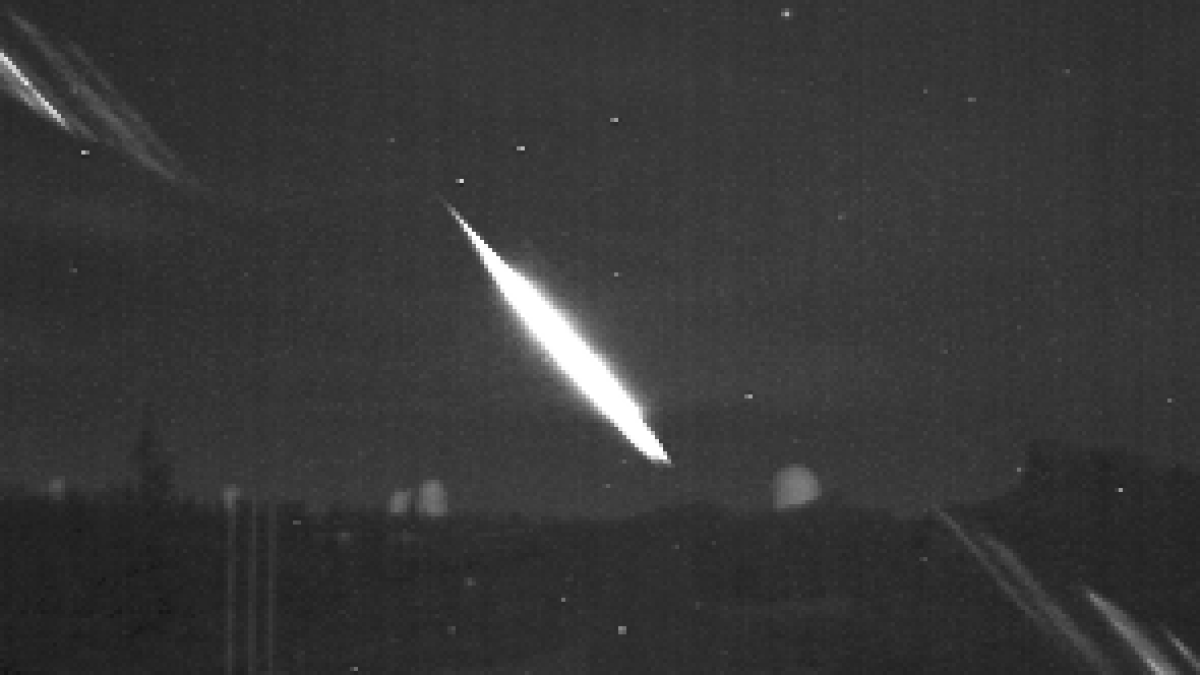 Bólido captado por las cámaras de Calar Alto.