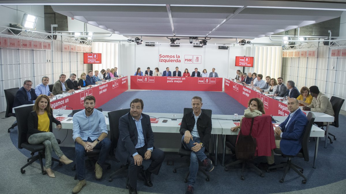 Ejecutiva Federal del PSOE, reunida ayer.