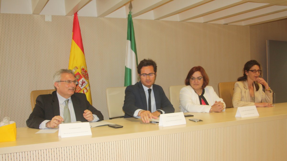 Presentación de la NOJ con Juan Rueda, Francisco Góngora, María José Contreras y Eva María Campos