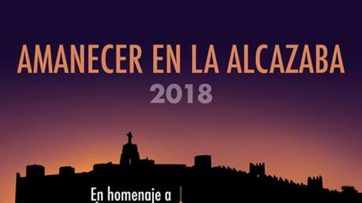Detalle del cartel del ‘Amanecer en la Alcazaba’.