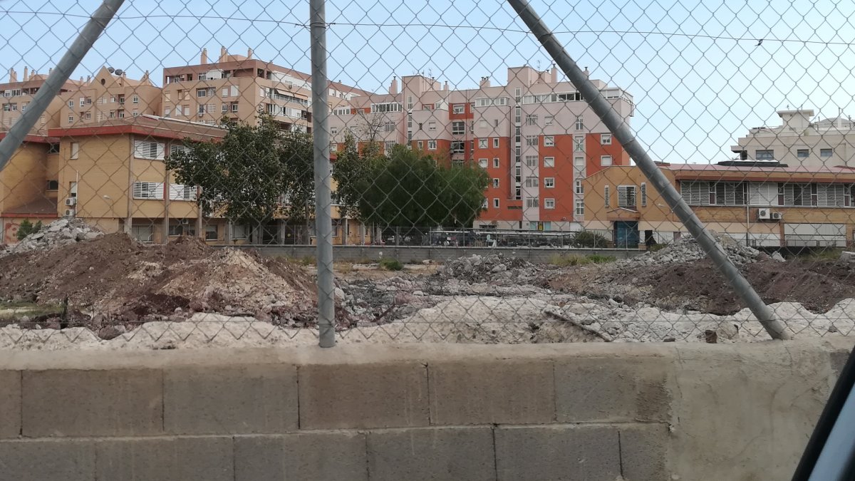 Residuos acumulados de los trabajos en el Toblerone