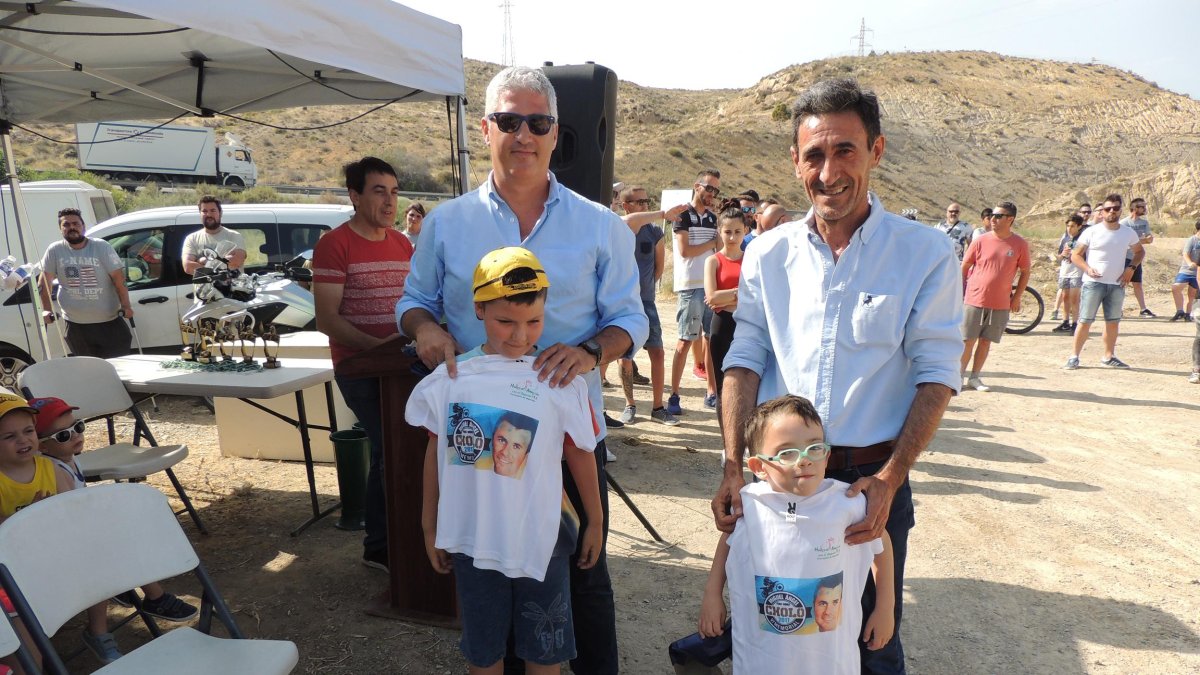 Los hijos de Cholo con Ismael Torres y Juan Ibáñez.