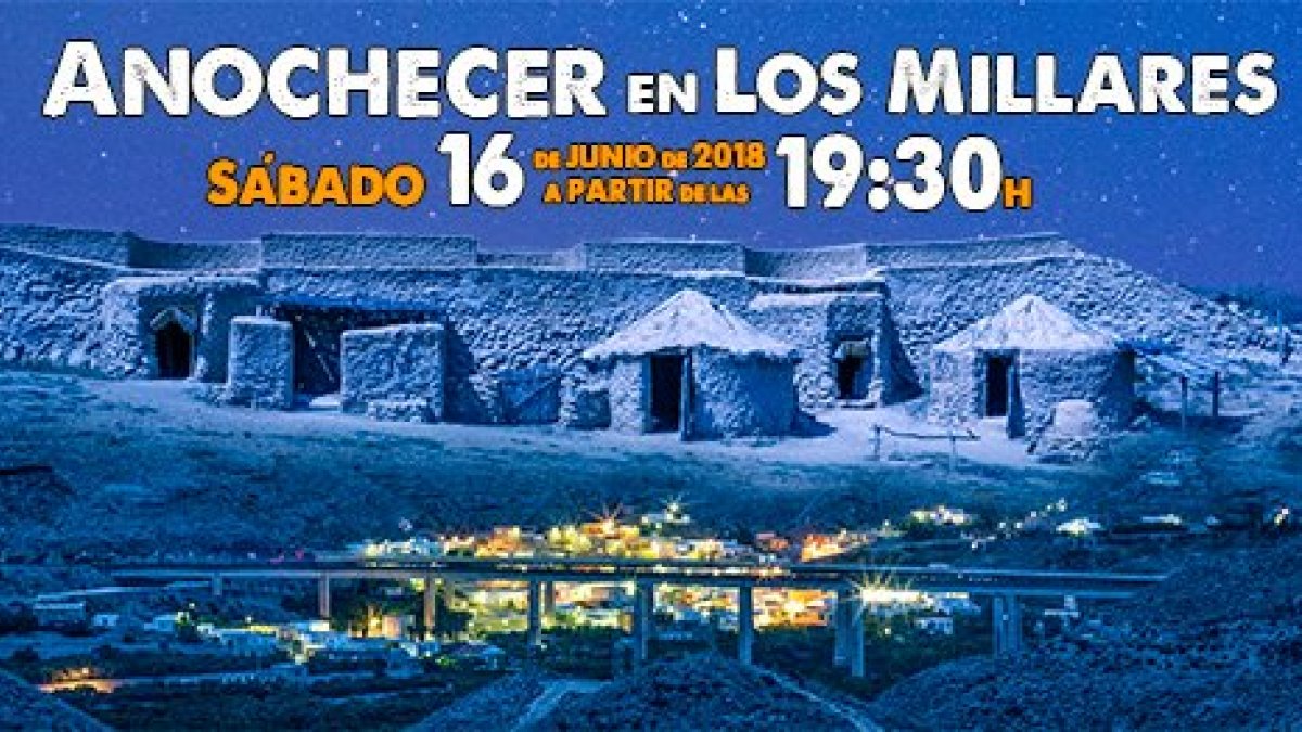 Cartel de Anochecer en Los Millares