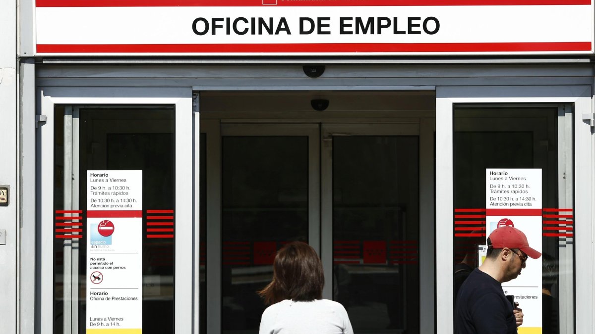 Imagen de archivo de una oficina de empleo.