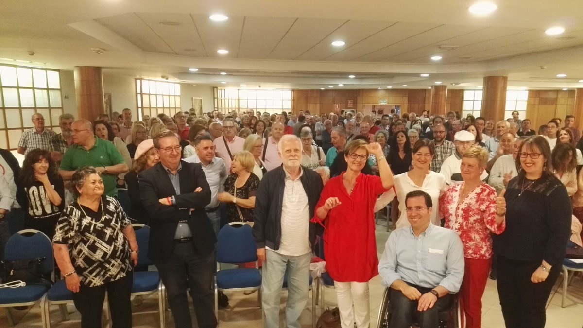Acto ayer de apoyo a Adriana Valverde.