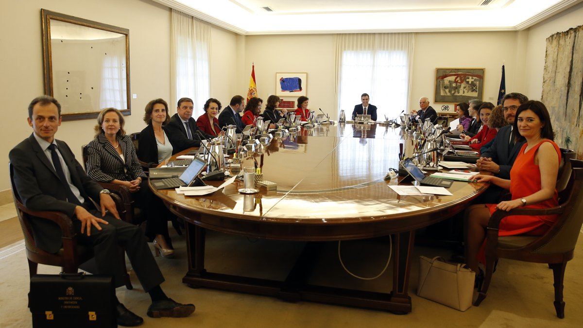 Primera reunión del Consejo de Ministros celebrada este viernes.