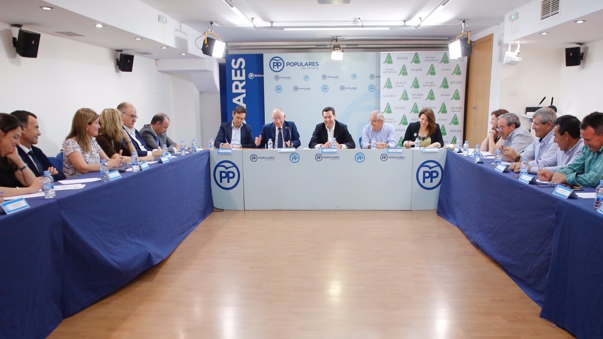 Reunión en la sede del PP.