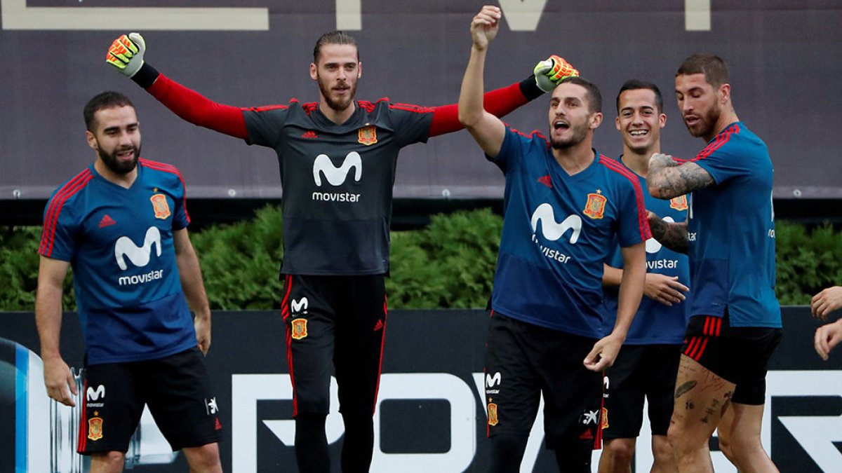 Entrenamiento de España.
