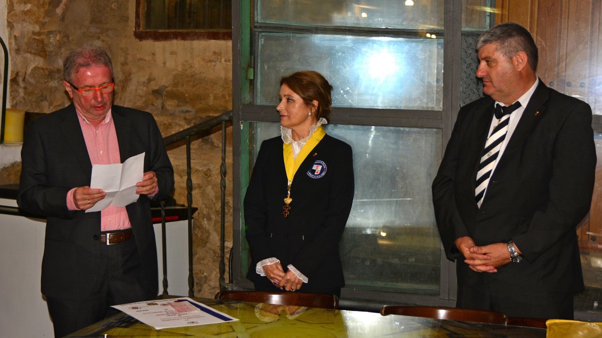 Juan César Morcillo, agradeciendo su premio.