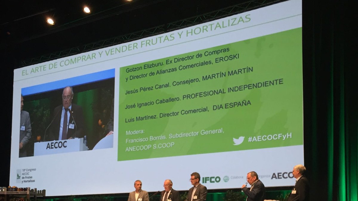 Imagen de archivo de uno de los Congresos de AECOC sobre Frutas y Hortalizas.