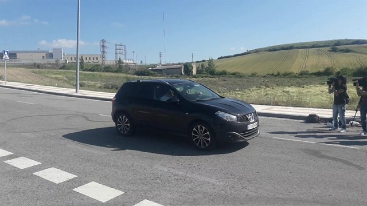 Momento de la salida de la prisión.