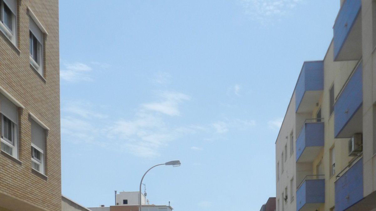 Trabajadora del SAT durante la manifestación en El Ejido.