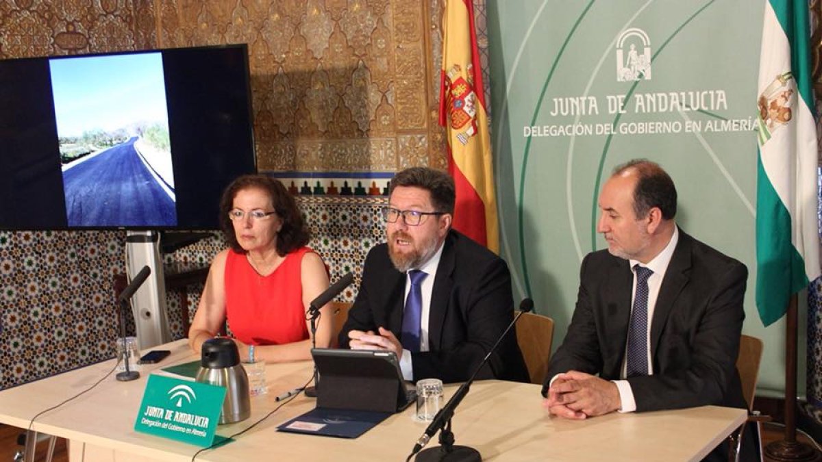 El consejero durante su comparecencia en Almería