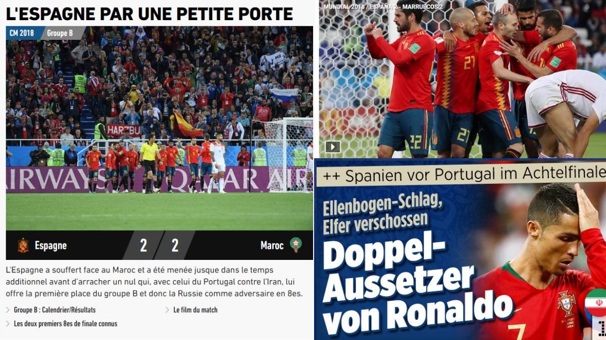 La prensa internacional reacciona a la clasificación de España.