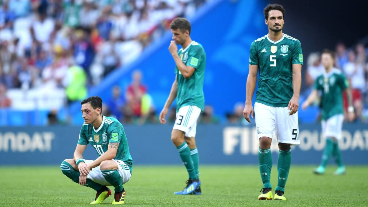 Alemania no podía creer su eliminación tan temprana.