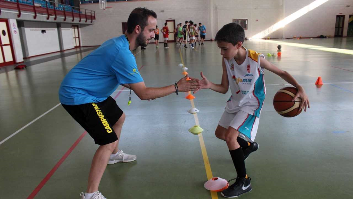 Los más pequeños disfrutando del entrenamiento.