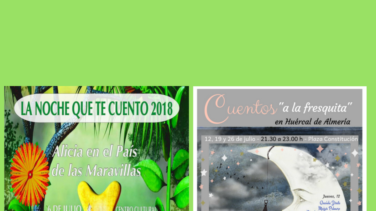 Carteles de las actividades programadas en Huércal.