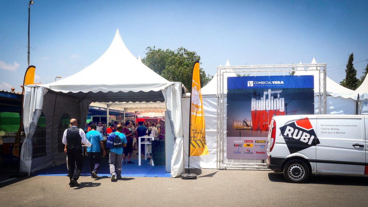 Entrada a la exposición de la feria Building Vera