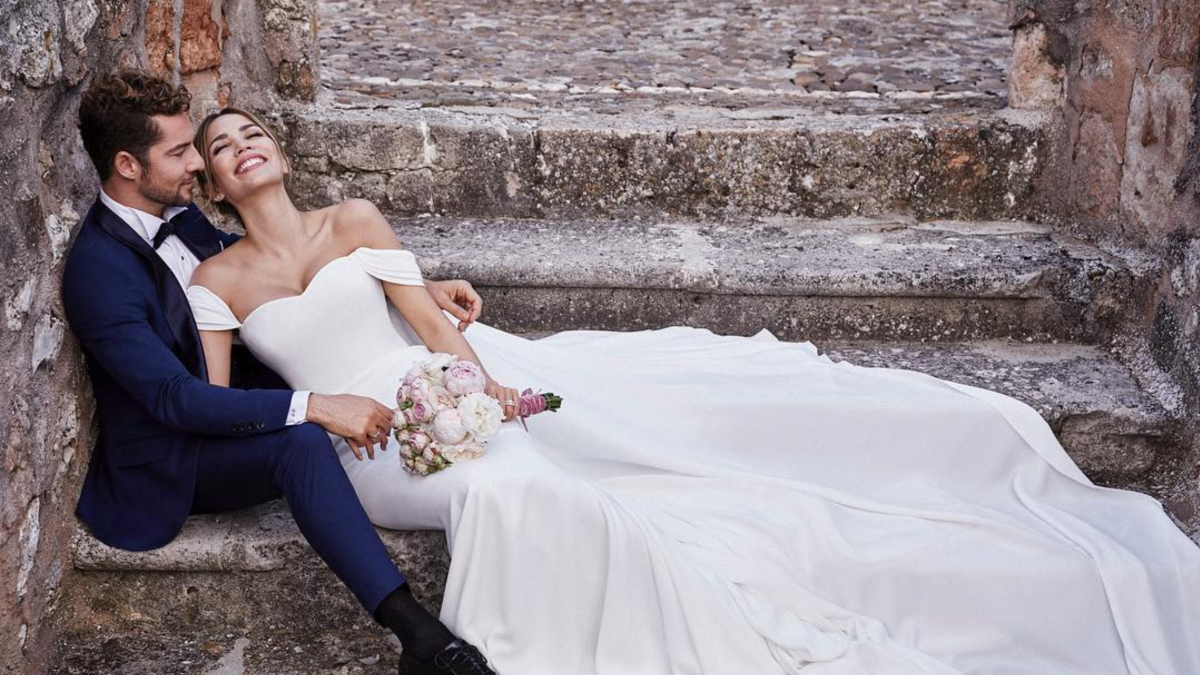 David Bisbal y Rosanna Zanetti posan después de su boda  secreta. INSTAGRAM / DAVID BISBAL