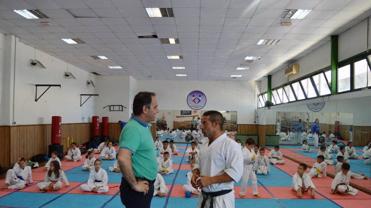 Juanjo Segura y Cayetano García en el Rafael Florido.