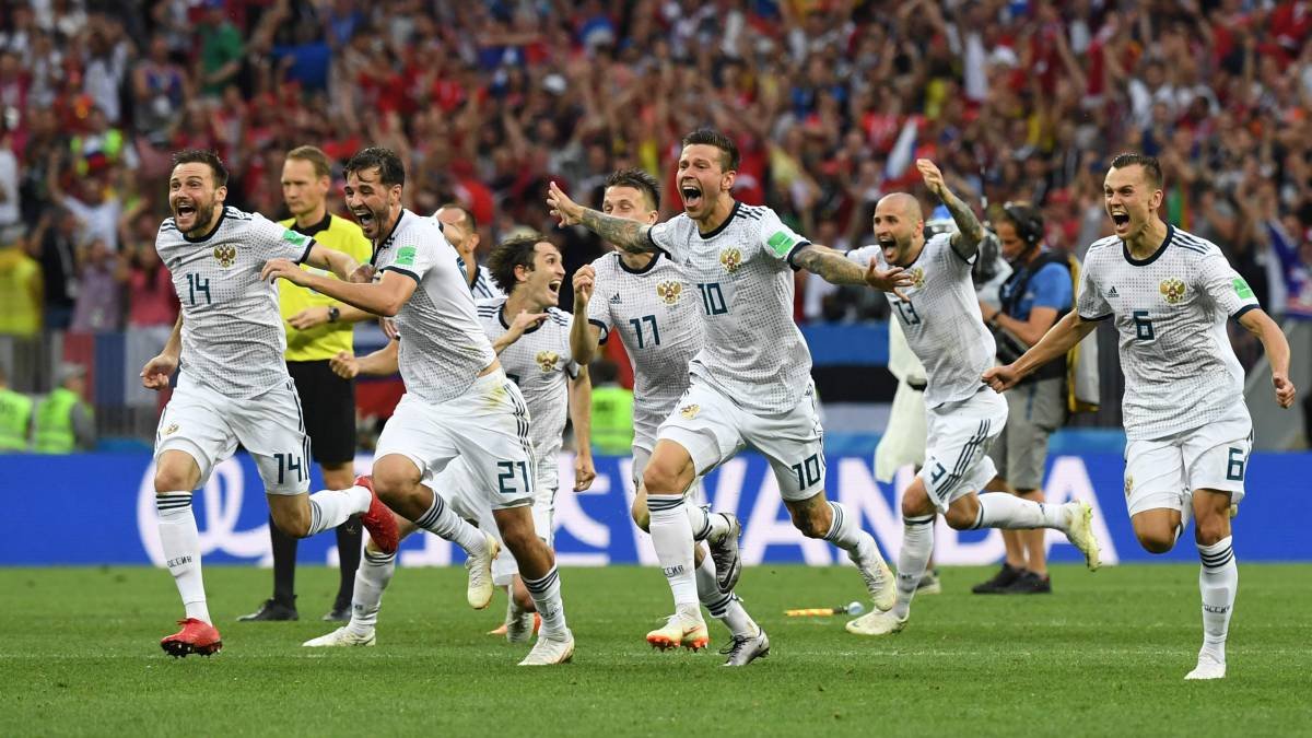 Los jugadores de Rusia eliminaron a España