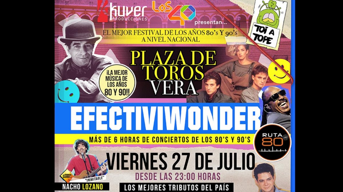 Serán más de 6 horas de conciertos con los mejores tributos.