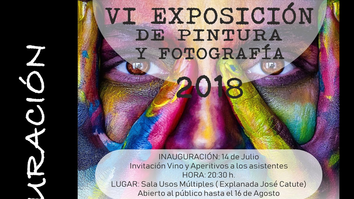 Detalle del cartel de la exposición.