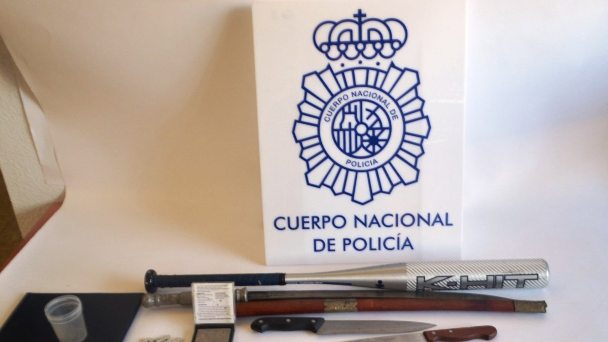 Material incautado durante el registro a la vivienda