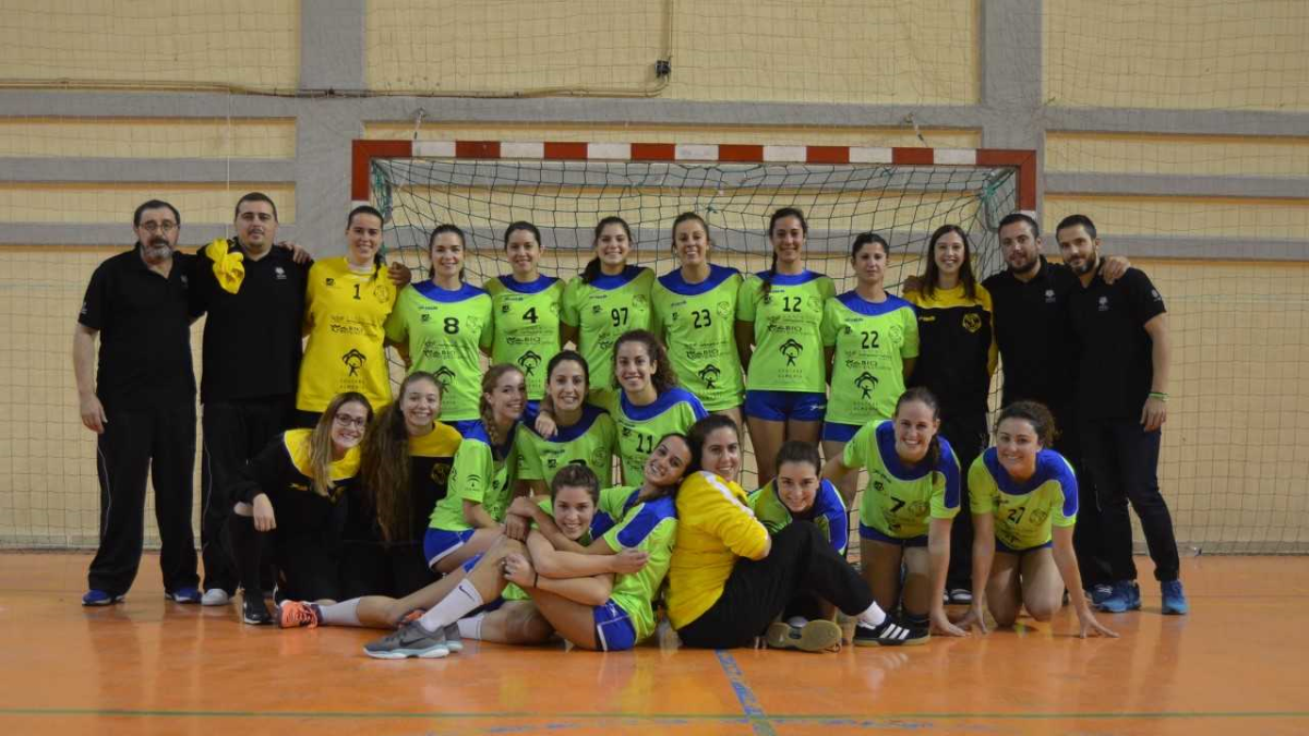 Las jugadoras del Bahía de Almería.