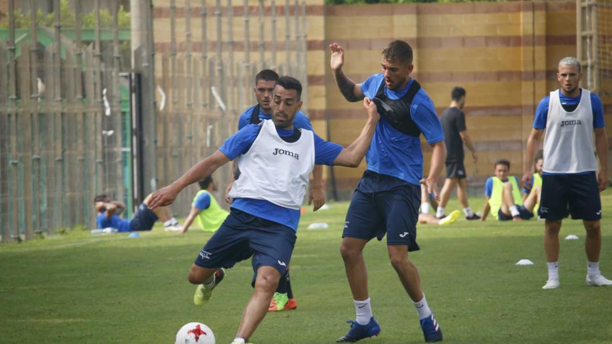 Los jugadores celestes siguen con su puesta a punto.