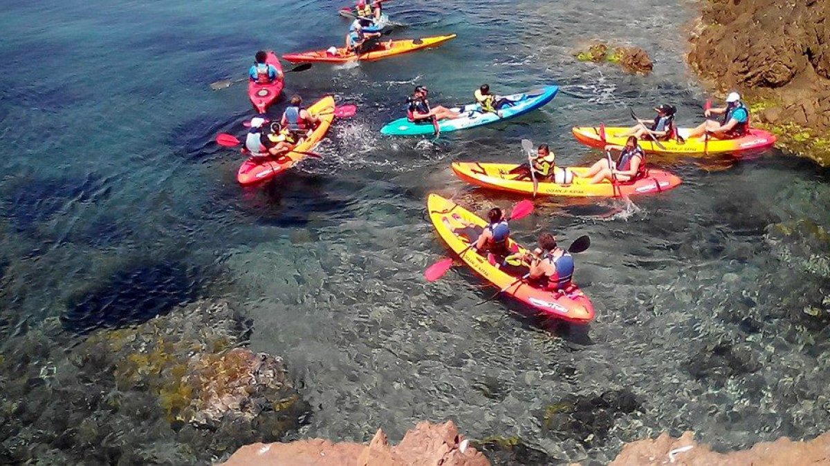 El kayak es la actividad estrella.