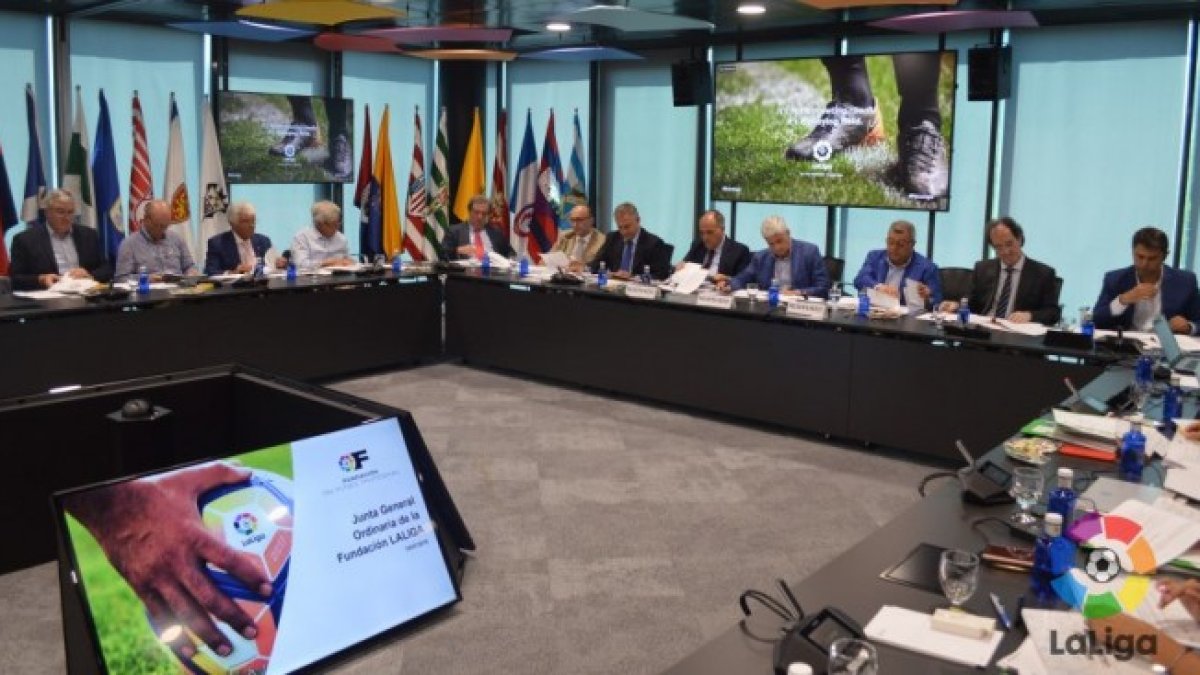 Junta Ordinaria de LaLiga en Madrid.
