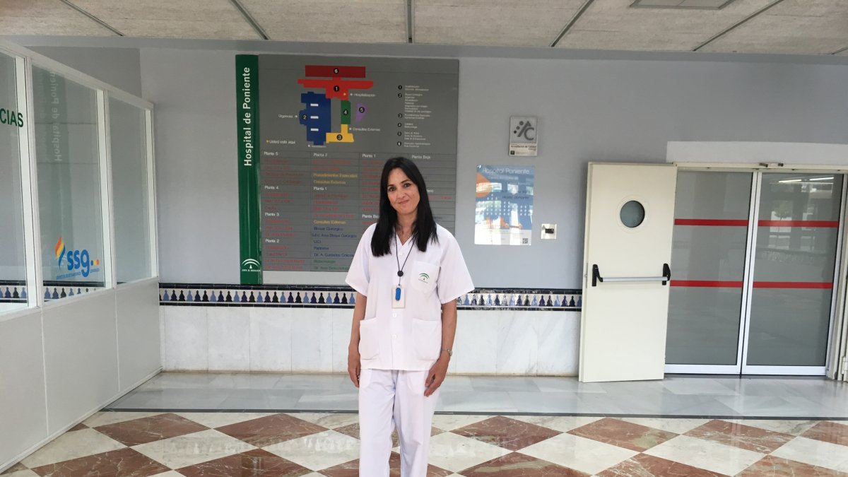Susana Clavero, enfermera del Hospital de Poniente.