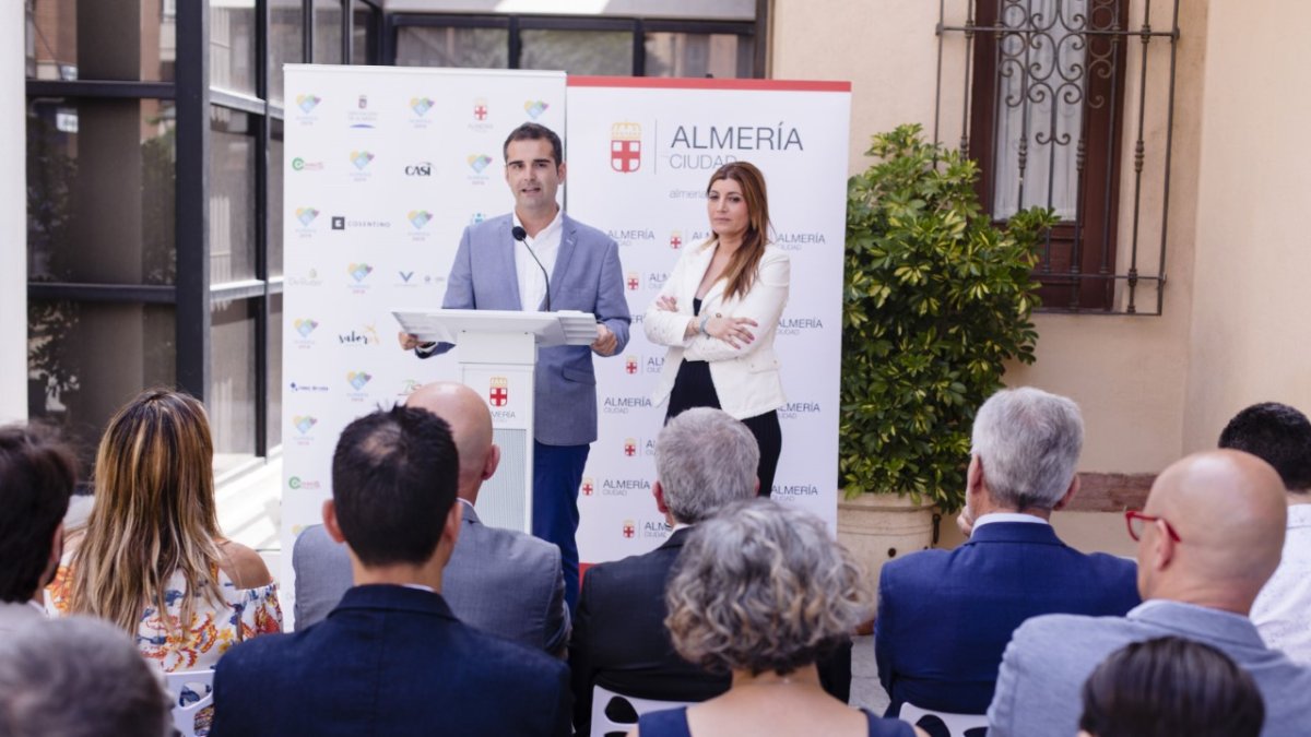 Un acto de promoción de la candidatura Almería 2019