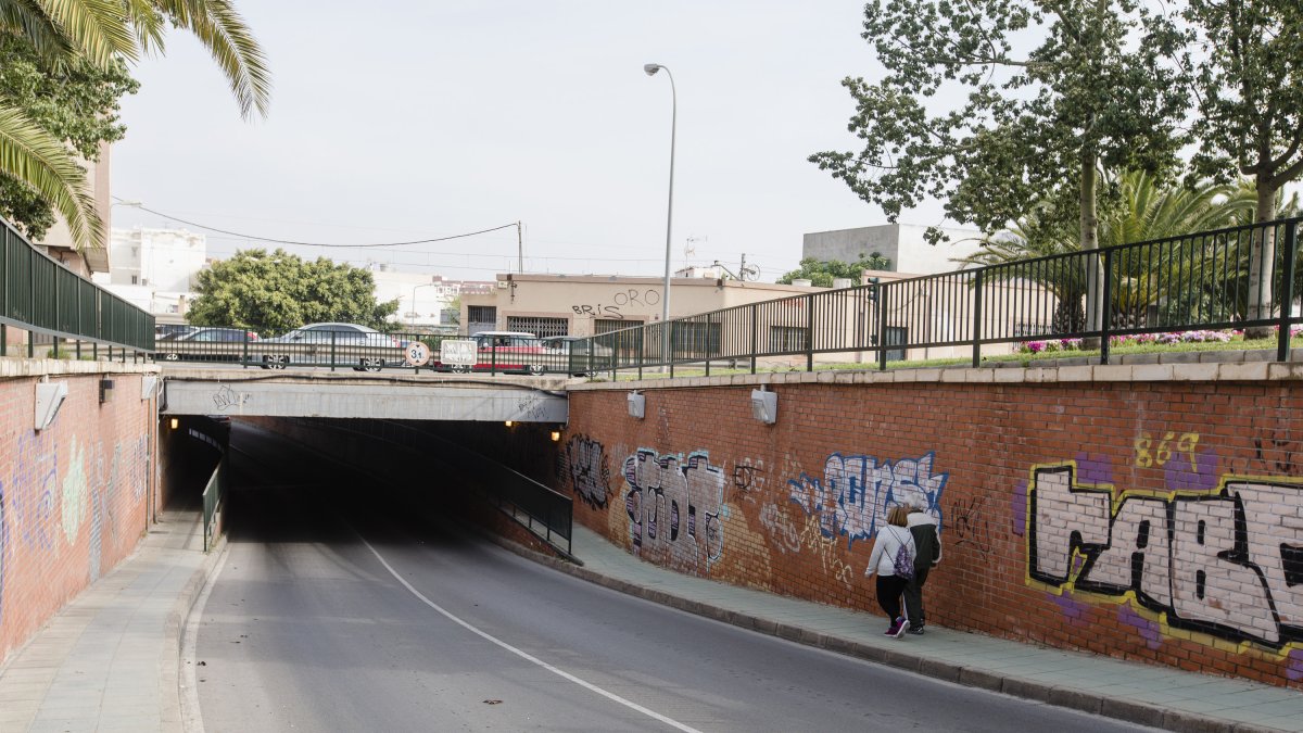 El paso subterráneo de La Goleta.