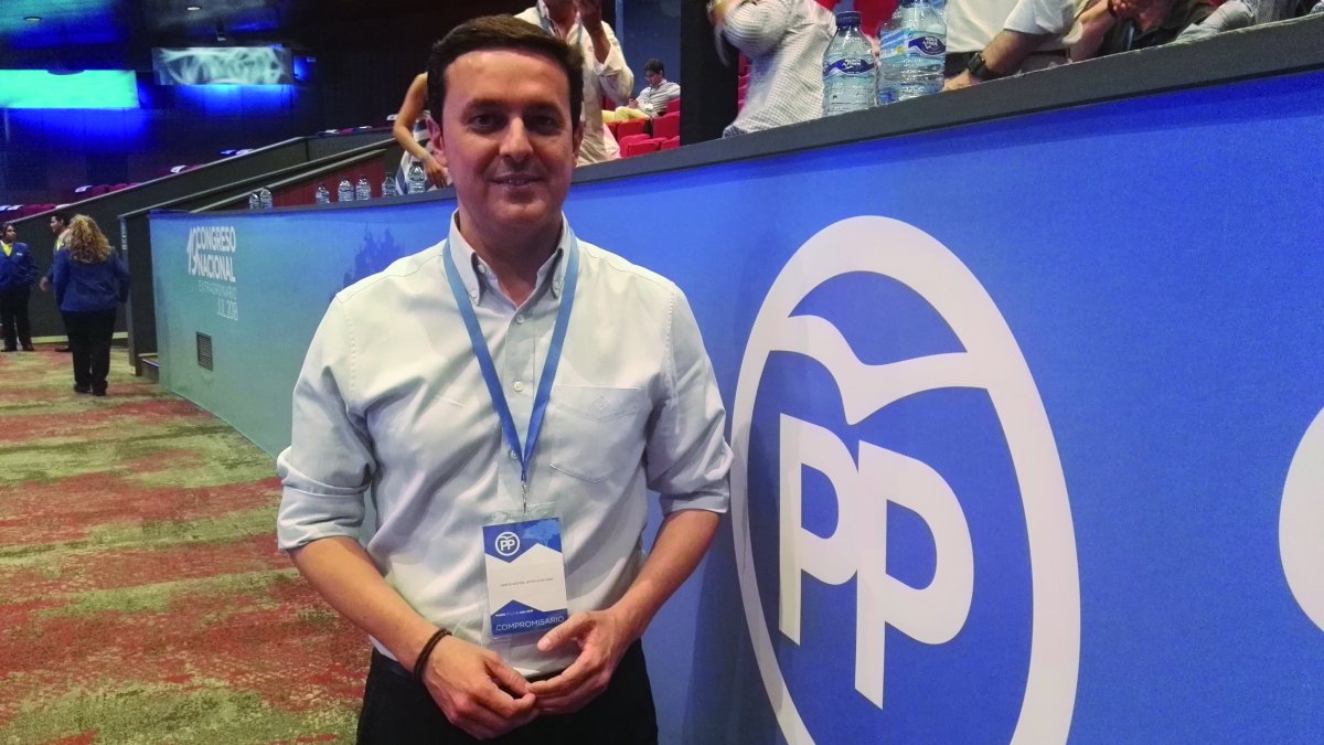 Javier A. García, en el congreso del PP en Madrid.