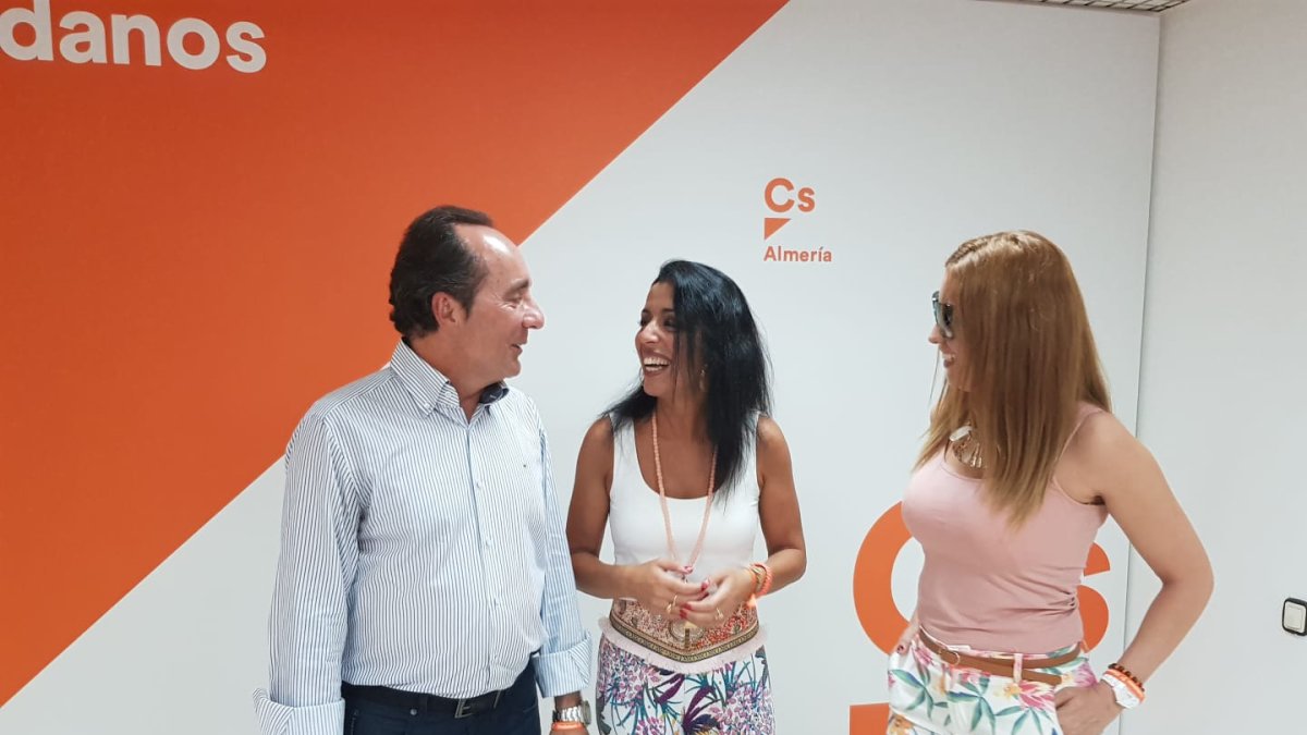 Los tres primeros de la lista de Ciudadanos.