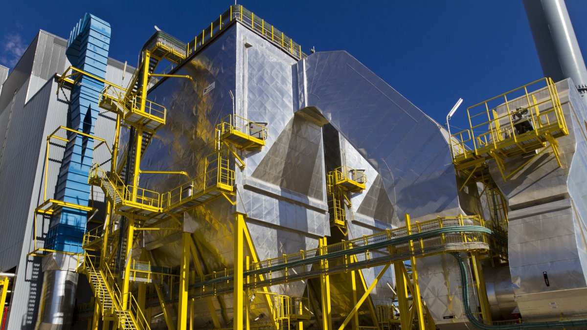 Planta de biomasa en Huelva, similar a la que se levantará en Almería