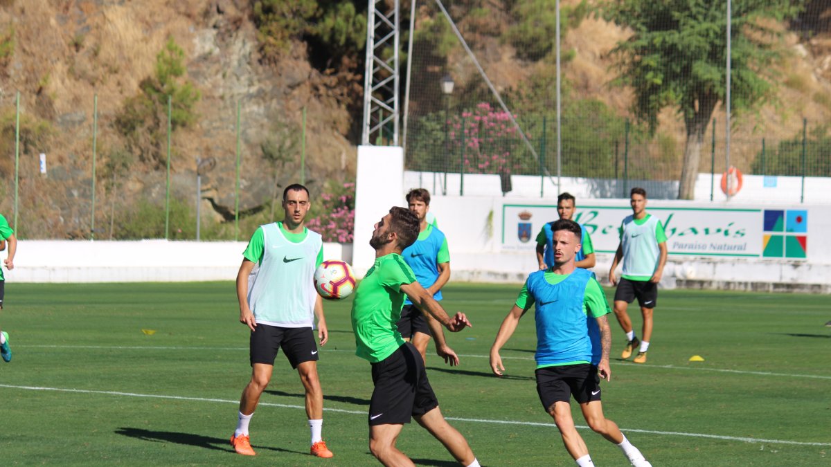 Luis Rioja ya ha entrenado con sus compañeros.