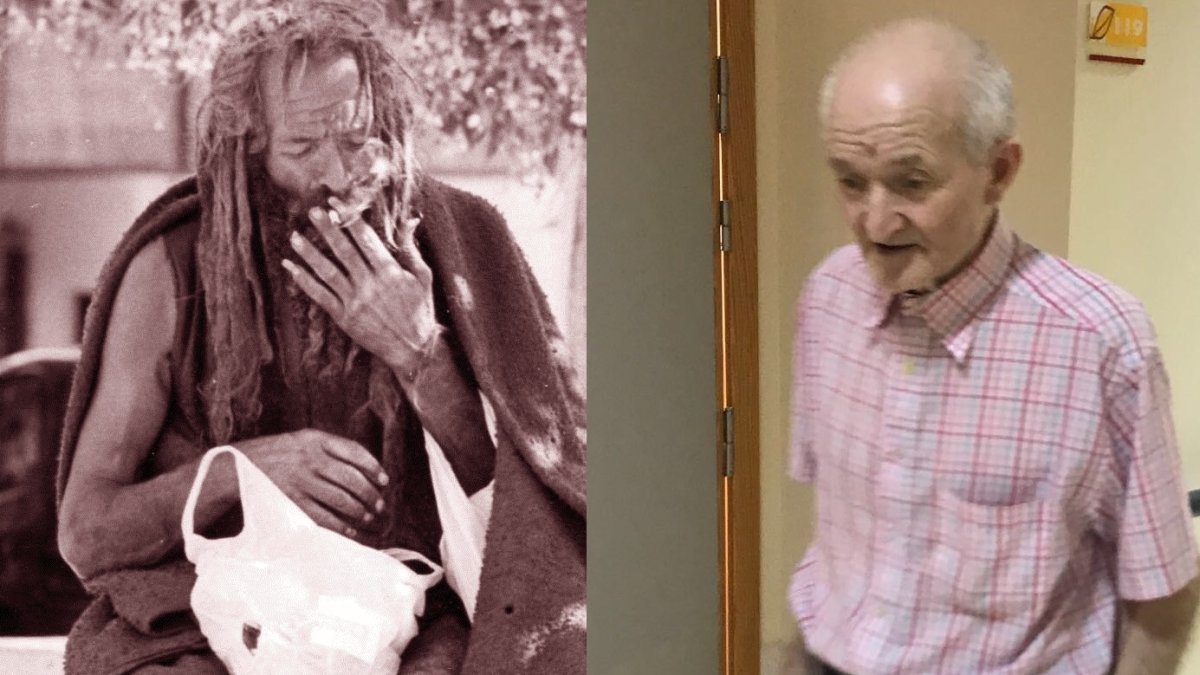 A la izquierda, el protagonista de esta historia en una imagen antigua. A la derecha, Thomas en la actualidad.