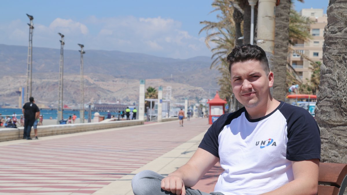 Alejandro Pino España, en Almería