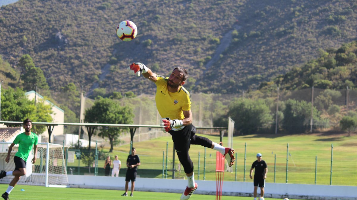 René en un entrenamiento en Benahavís.