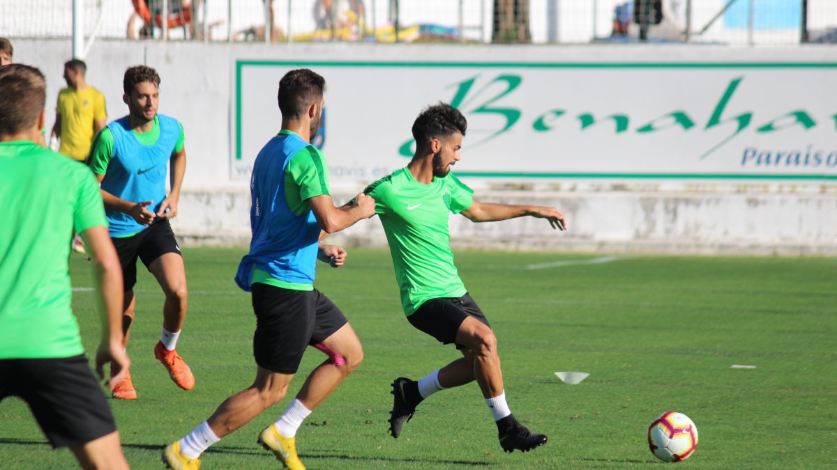 Chema en un entrenamiento en Benahavís.